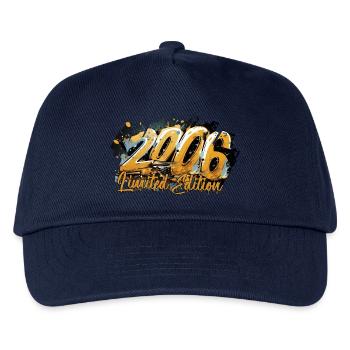 Limited Edition Geburtsjahr 2006 Geburtstag - Kinder Basecap - Navy - Vorne