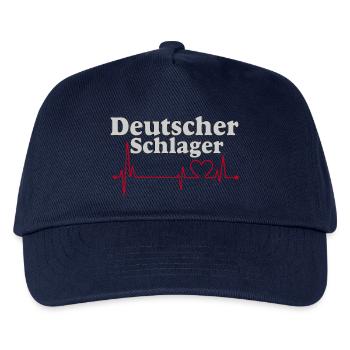 Schlager Party , Schlager Musik , Herzschlag - Kinder Basecap - Navy - Vorne
