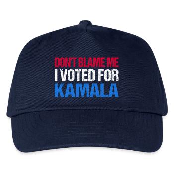 Don't Blame Me I Voted For Kamala I - Kids’ Baseball Cap - navy - Front