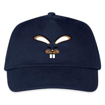 Bunny Rabbit Bunny Cartoon Small Animal Cute - Kids’ Baseball Cap - navy - Front