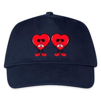 herz comic 2 - Kinder Basecap - Navy - Vorne