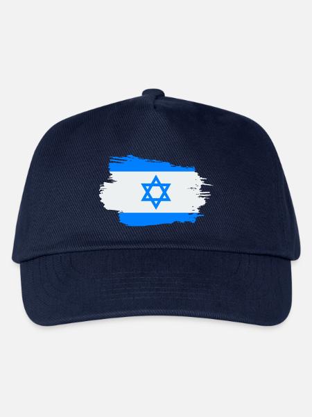 Israel Flagge Fahne Israel Jerusalem Davidstern - Kinder Basecap - Navy