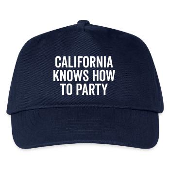 Kalifornien weiß, wie man feiert - Kinder Basecap - Navy - Vorne