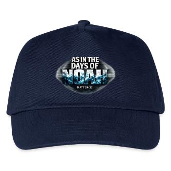 Days of Noah Matthew 24:37 Bible Verse - Kids’ Baseball Cap - navy - Front