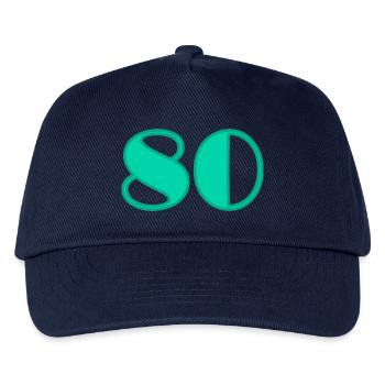 80. 80 YEARS. 80TH ANNIVERSARY. 80 YEARS ANNIVERSARY - Kids’ Baseball Cap - navy - Front