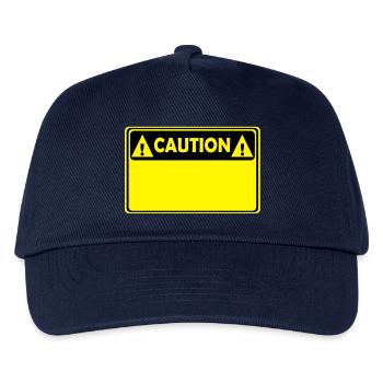 CAUTION - Kinder Basecap - Navy - Vorne