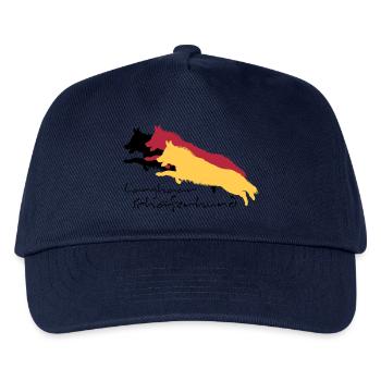 Langhaar schäferhund - Kinder Basecap - Navy - Vorne