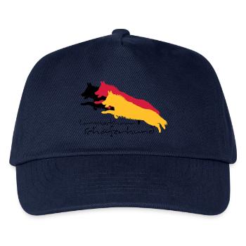 langstockhaar schäferhund - Kinder Basecap - Navy - Vorne