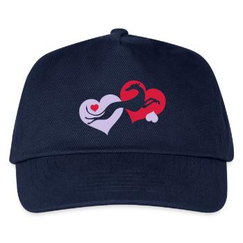 Lévrier Valentin - Casquette de baseball Enfant - marine - Devant