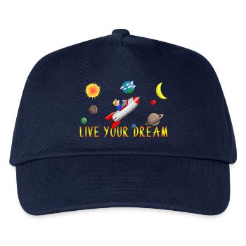 live your dream - Kinder Basecap - Navy - Vorne