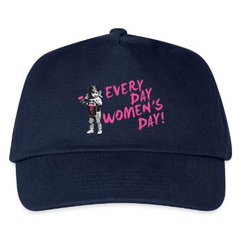 JEDEN TAG FRAUENTAG – Internationaler Frauentag - Kinder Basecap - Navy - Vorne