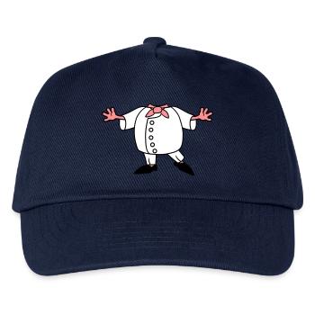 chef koch koerper schuerze kochen restaurant meist - Kinder Basecap - Navy - Vorne