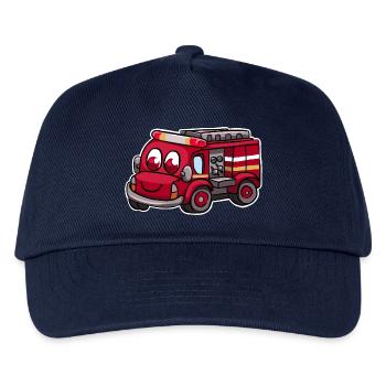 Fire truck fire brigade - Kids’ Baseball Cap - navy - Front