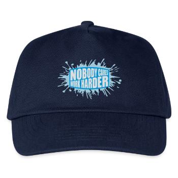 nobody cares work harder - Kids’ Baseball Cap - navy - Front