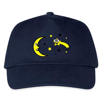 Moon and stars - Kids’ Baseball Cap - navy - Front