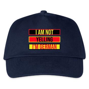 I Am Not Yelling I'm German Lustig Deutsch Spruch - Kids’ Baseball Cap - navy - Front