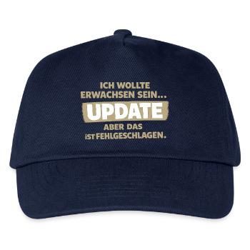 Ich wollte erwachsen sein: Update gescheitert - Kinder Basecap - Navy - Vorne