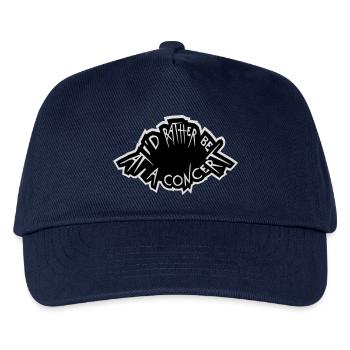 I'd Rather Be At A Concert Lustig Musik Konzert - Kids’ Baseball Cap - navy - Front