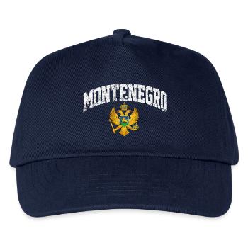 Montenegro - Wappen - Adler - Balkan - Kinder Basecap - Navy - Vorne