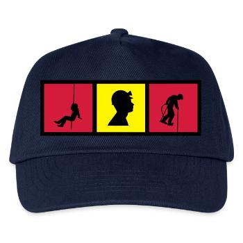 Speläologie / speläologe / Höhle / Hohlraum - Kinder Basecap - Navy - Vorne