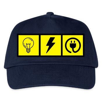 Elektriker / Elektrizität / Energie / DIY - Kinder Basecap - Navy - Vorne