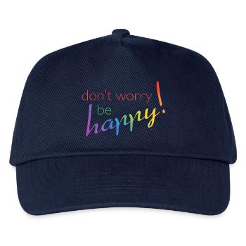 don't worry - be happy - Kinder Basecap - Navy - Vorne