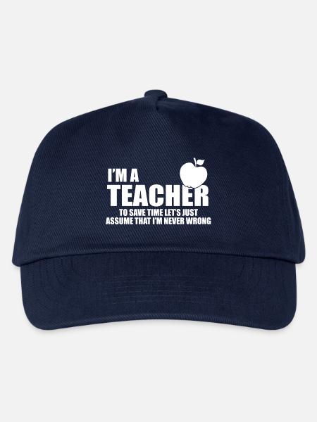 im a Teacher - Kinder Basecap - Navy
