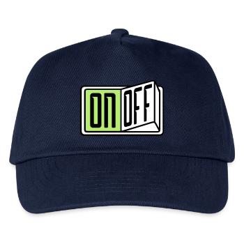 on off switch button button turn off - Kids’ Baseball Cap - navy - Front