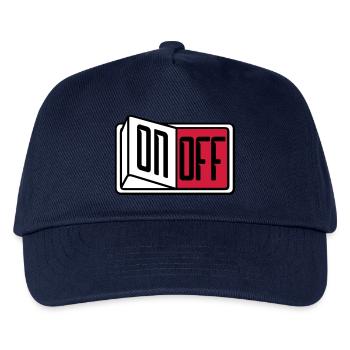off on switch button button turn off - Kids’ Baseball Cap - navy - Front