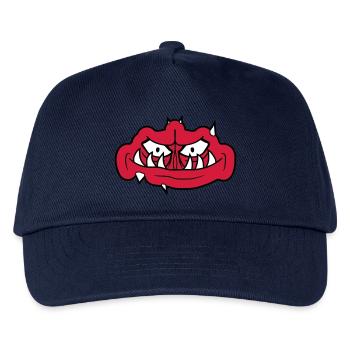 troll gesicht gruseliges - Kinder Basecap - Navy - Vorne