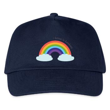 Dire arc-en-ciel, je crois aux arcs-en-ciel - Casquette de baseball Enfant - marine - Devant