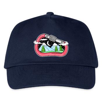 Berg Berge Berggipfel Gipfel - Kinder Basecap - Navy - Vorne