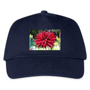 Dahlia Fleur Rouge, Fleur - Casquette de baseball Enfant - marine - Devant