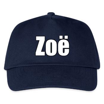 Zoe - (Human Name) - Kids’ Baseball Cap - navy - Front