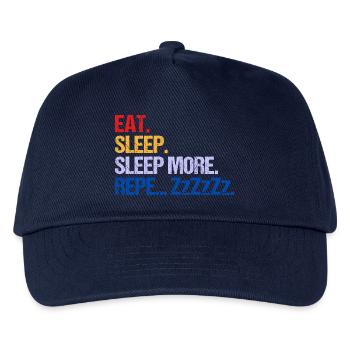 MANGER DORMIR DORMIR DORMIR PLUS ZzZzZ - Casquette de baseball Enfant - marine - Devant