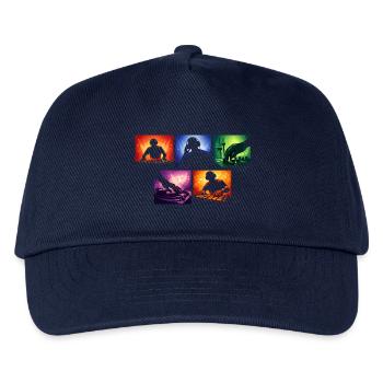 Sound Waves DJ Set Color Explosion - Kids’ Baseball Cap - navy - Front