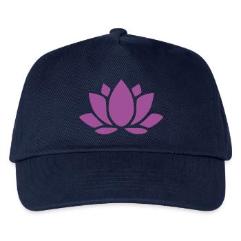 Lotus Flower Lotus Flower Flower Violet Blossom Yoga - Kids’ Baseball Cap - navy - Front