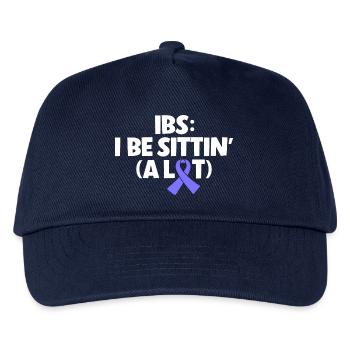 Reizdarm Humor - Viel Sitzen - Kinder Basecap - Navy - Vorne