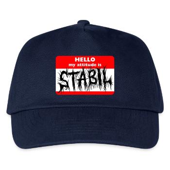 STABIL - HELLO DEATH METAL - Kinder Basecap - Navy - Vorne