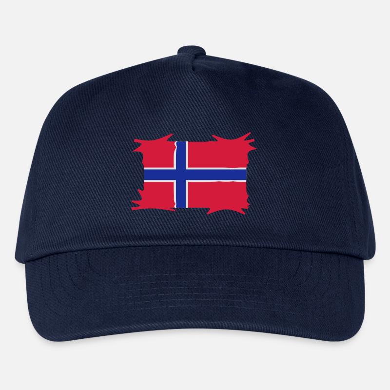 norwegen3 - Kinder Basecap - Navy