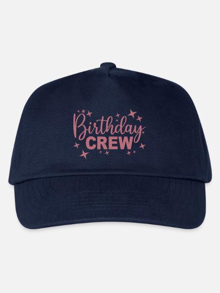Birthday Crew Matching Gruppe Geburtstagsfeier Outfit - Kinder Basecap - Navy