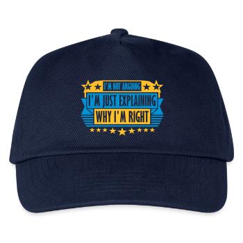 I m not arguing - Kids’ Baseball Cap - navy - Front