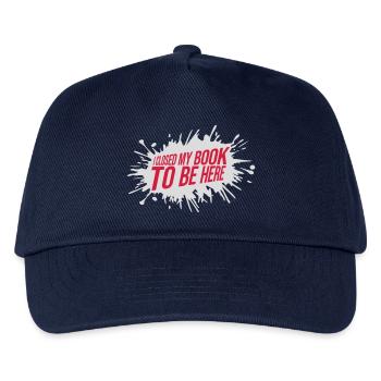 I closed my book - Kids’ Baseball Cap - navy - Front