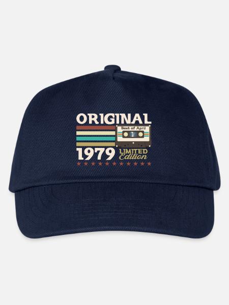 46. Geburtstag Original April Jahrgang 1979 - Kinder Basecap - Navy