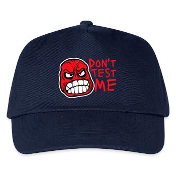 Ne me teste pas comique coquine, citation drôle Logo - Casquette de baseball Enfant - marine - Devant