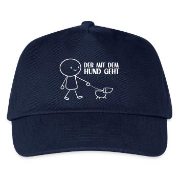 Gassi Outfit Hundehalter Geschenk Süßes Gassi - Kinder Basecap - Navy - Vorne