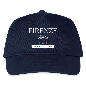 Florenz Italien Souvenir – Reise minimalistisch - Kinder Basecap - Navy - Vorne