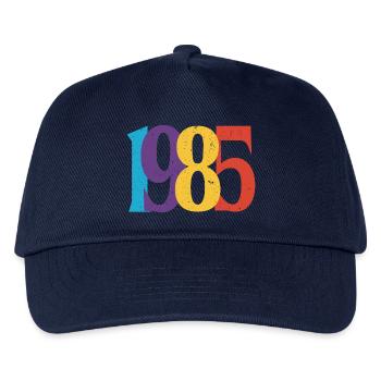 Geboren 1985 Geburtstagsgeschenk Geburtstag 85 - Kinder Basecap - Navy - Vorne