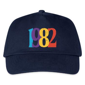 Geboren 1982 Geburtstagsgeschenk Geburtstag 82 - Kinder Basecap - Navy - Vorne