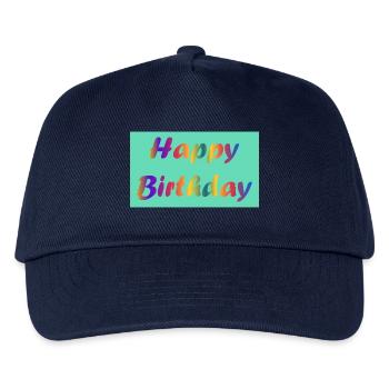 ALLES GUTE ZUM GEBURTSTAG!. ALLES GUTE ZUM GEBURTSTAG!. JAHRESTAG. - Kinder Basecap - Navy - Vorne